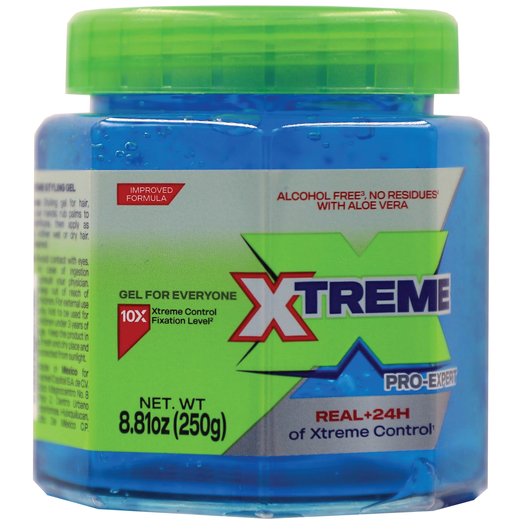 Xtreme Professional Economy Blue Hair Gel, Provides Long-Lasting Hold 8.82 oz Jar