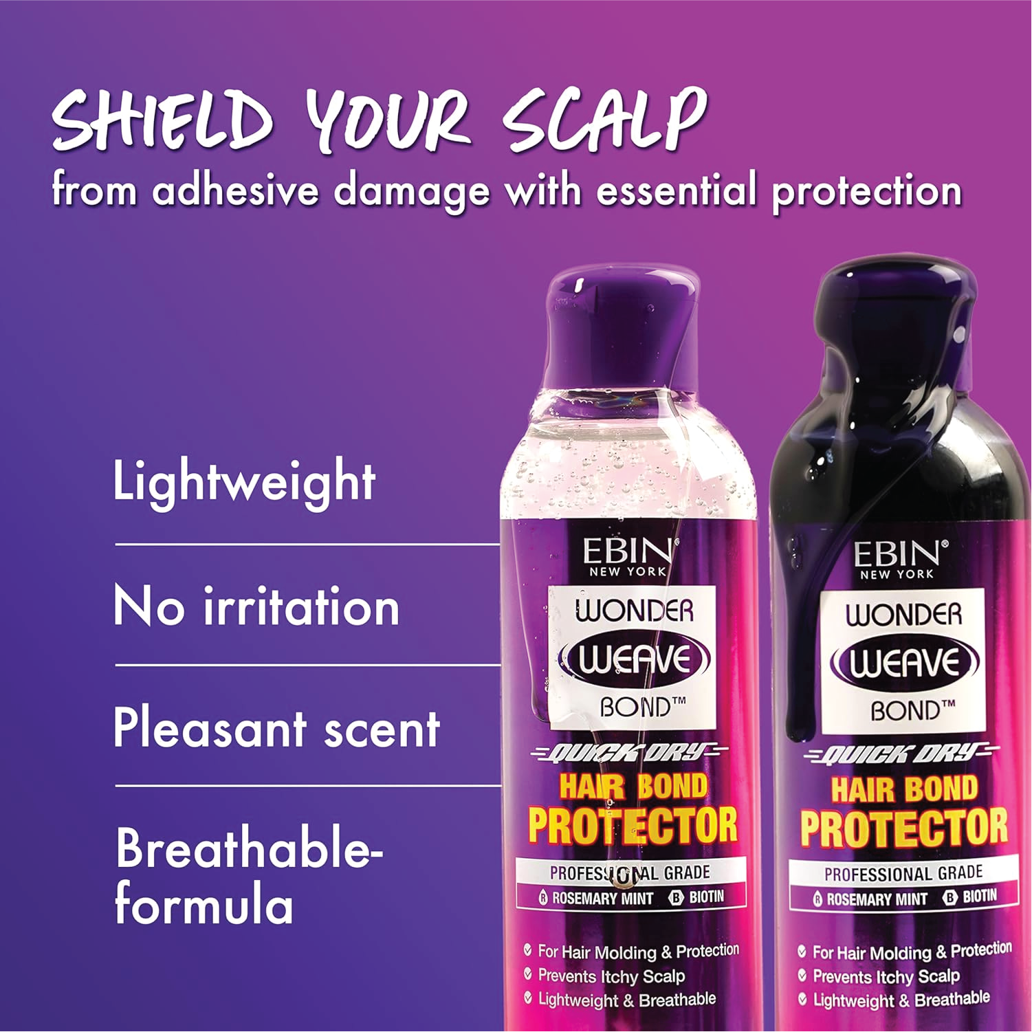 EBIN NEW YORK Wonder Weave Bond Hair Protector (Clear) 3.38 Fl Oz 100ml