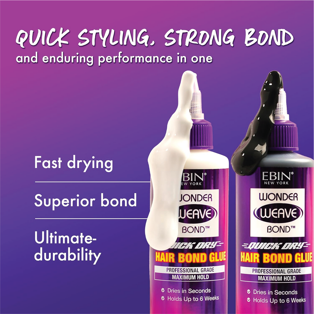 EBIN NEW YORK Wonder Weave Bond Hair Bond Glue Black