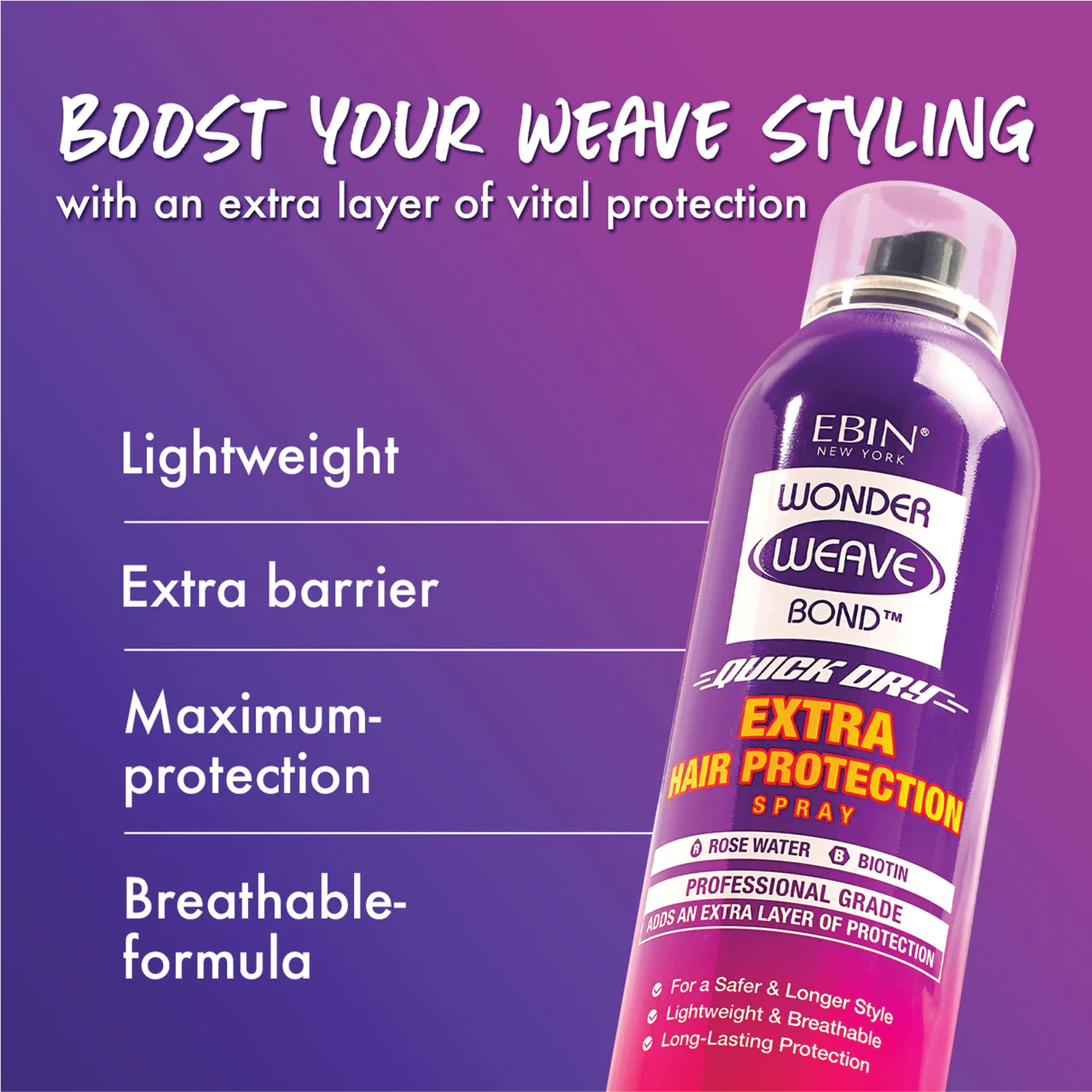 Ebin New York Wonder Weave Bond Hair Protection Spray (6.08 oz)