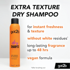 GOT2B FRESH DRY SHAMPOO EXTRA VOLUME Grapefruit & Amber Scent 200ml