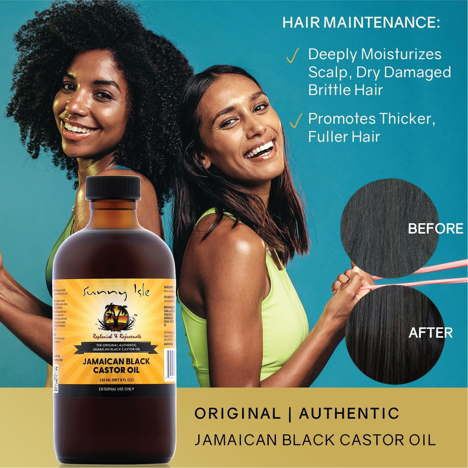 Sunny Isle Extra Dark Jamaican Black Castor Oil 8oz 236.58ml
