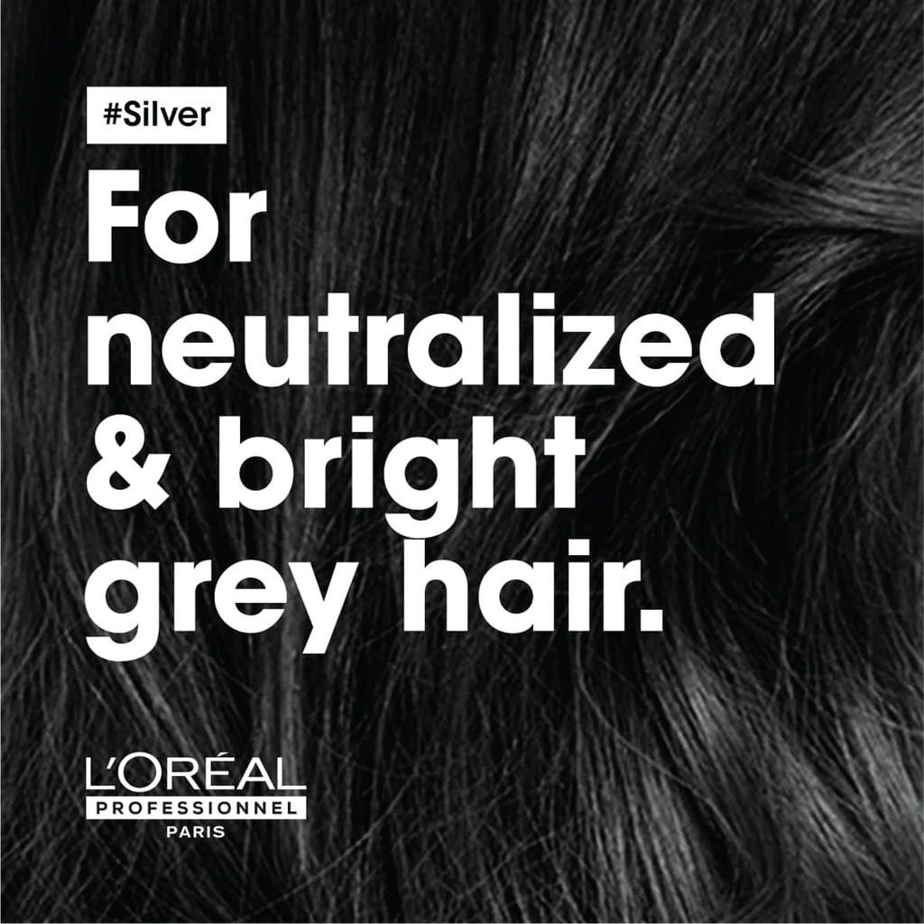L'Oreal Professionnel Serie Expert - Silver Violet Dyes + Magnesium Neutralising and Brightening Conditioner (For Grey and White Hair) 300ml