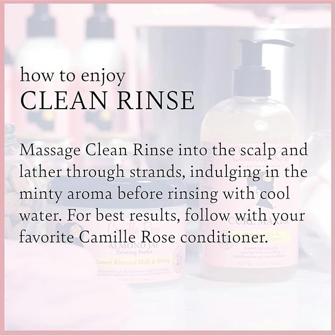 Camille Rose Naturals Clean Rinse Moisturizing & Clarifying Shampoo 240ml