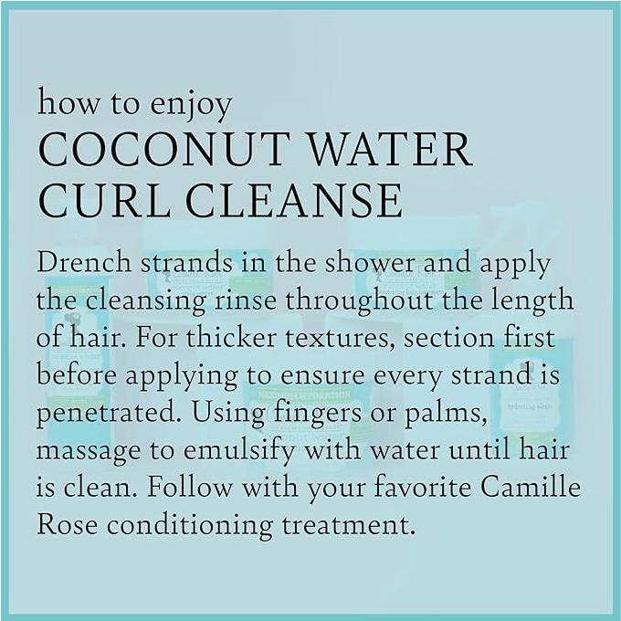 Camille Rose Coconut Water Curl Cleanse 354ml