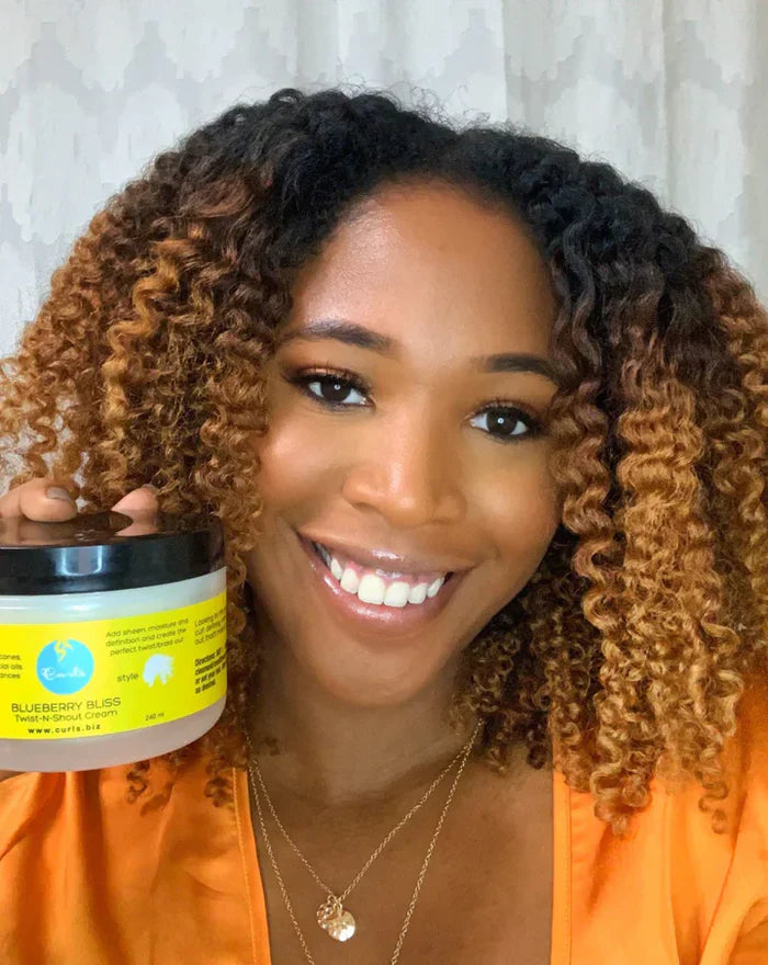 Curls Twist 'n Shout Blueberry Curl Cream-8 oz
