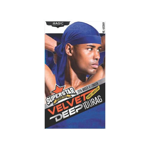 MAGIC COLLECTION MEN'S SUPERSTAR VELVET DEEP DURAG