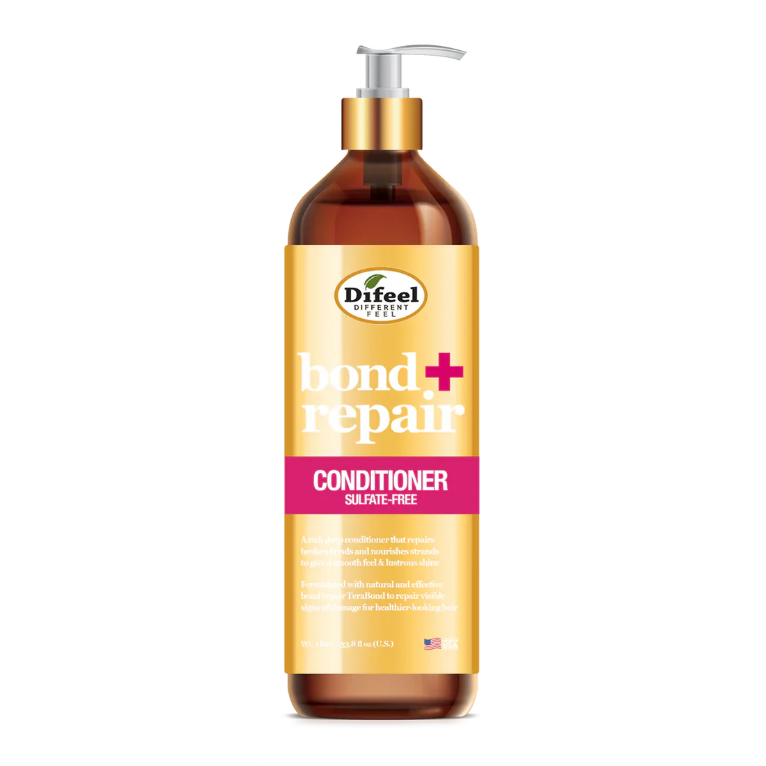DIFEEL BOND & REPAIR SULFATE FREE CONDITIONER 33.8 OZ.