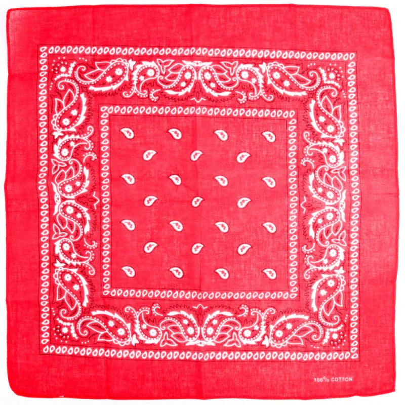 DOUBLE SIDED BANDANA - RED