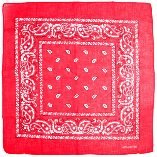 DOUBLE SIDED BANDANA - RED
