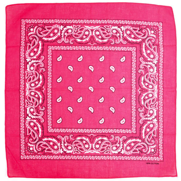 DOUBLE SIDED BANDANA - DARK PINK