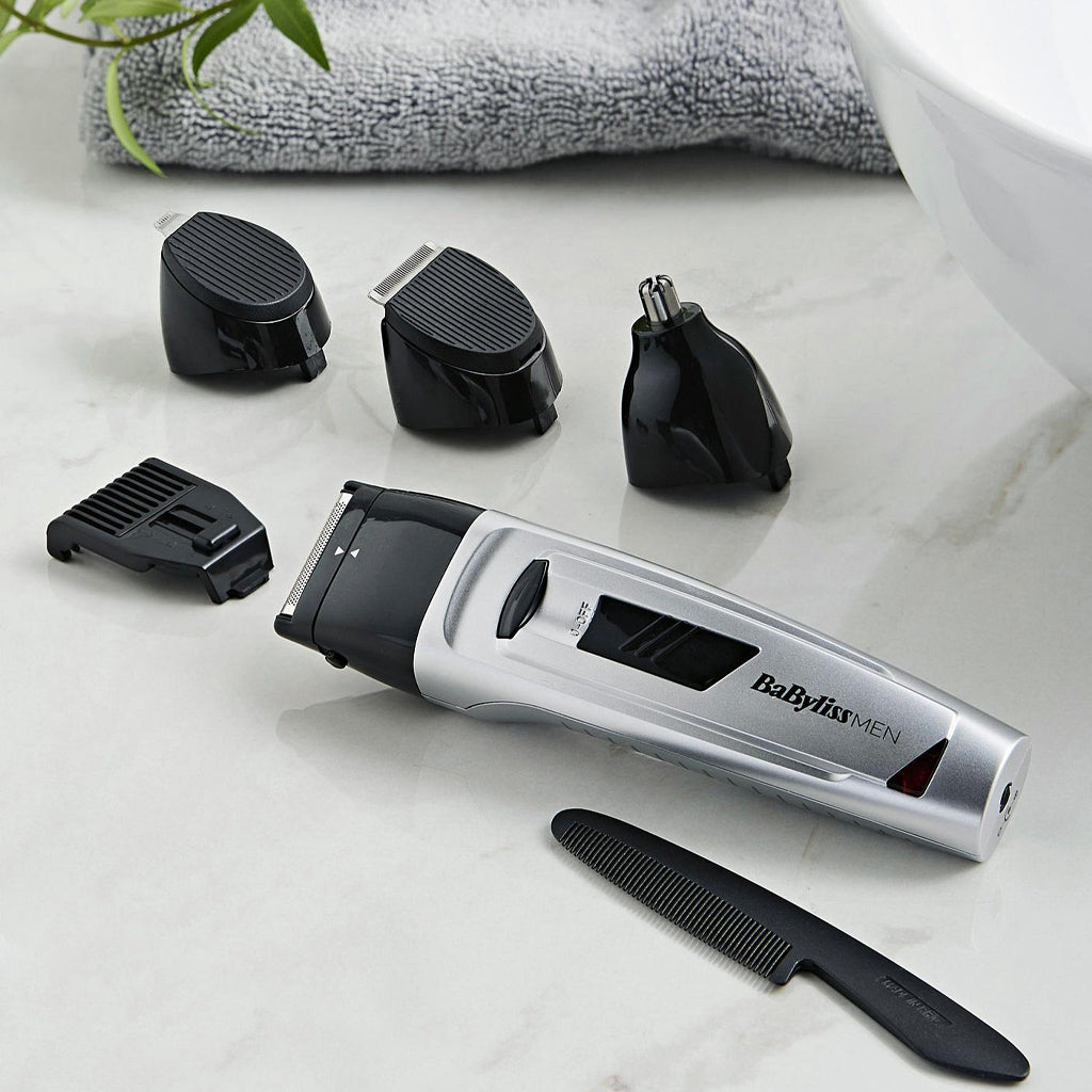 BaByliss 7056NU Rechargeable 8 In 1 All Over Grooming Kit - Silver