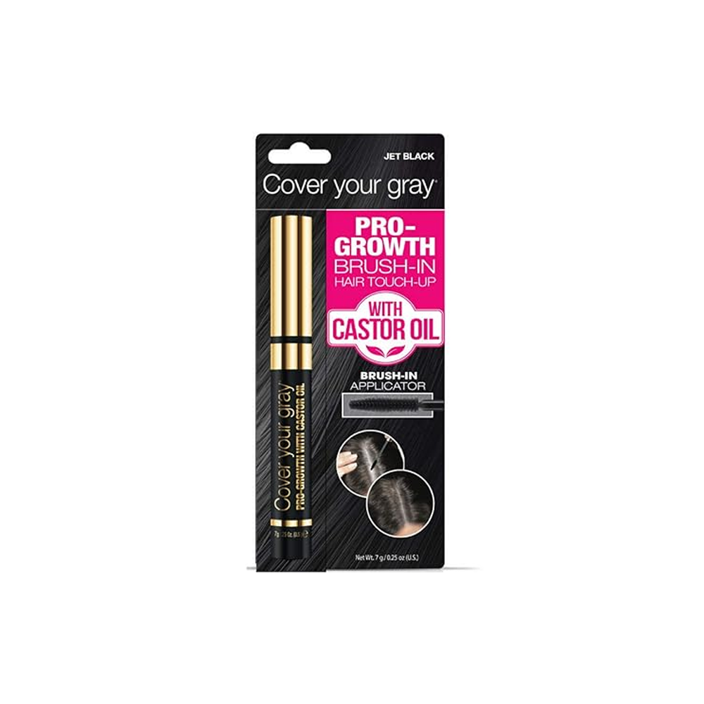 Cover Your Gray Pro-Growth Brush-In Hair Touch-Up with Castor Oil (