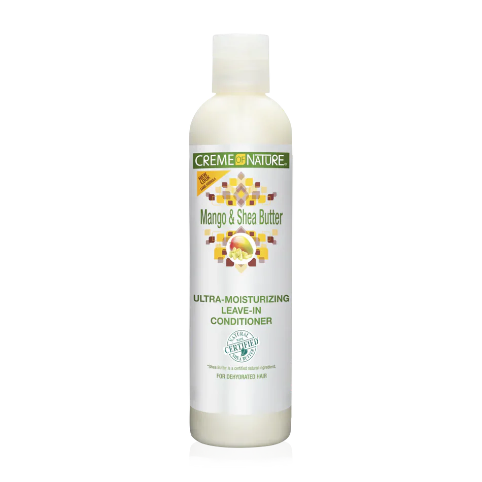 CREME OF NATURE Mango & Shea Butter Ultra-Moisturizing Leave-In Conditioner 8.5 OZ