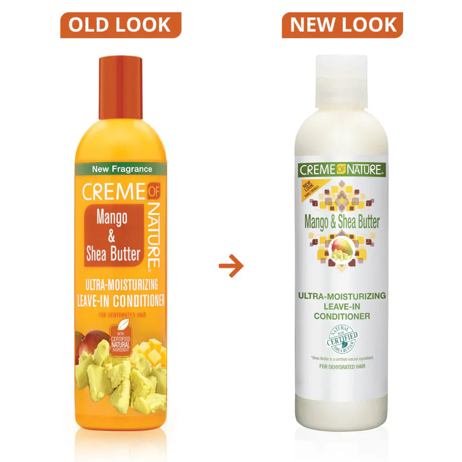 CREME OF NATURE Mango & Shea Butter Ultra-Moisturizing Leave-In Conditioner 8.5 OZ