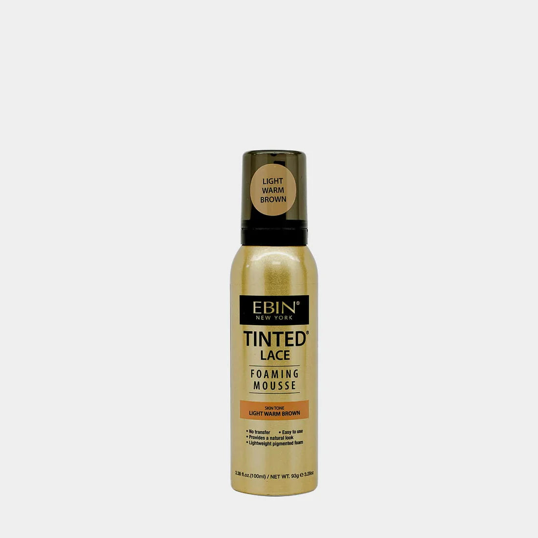 EBIN TINTED LACE FOAMING MOUSSE- LIGHT WARM BROWN -100 ML