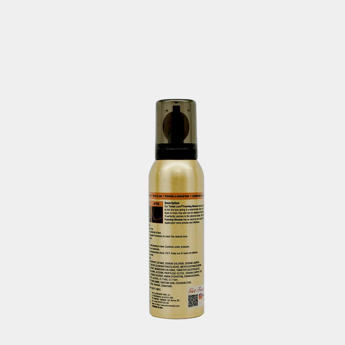 EBIN TINTED LACE FOAMING MOUSSE- MEDIUM BROWN-100 ML
