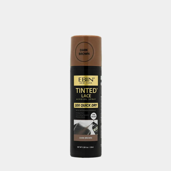 EBIN TINTED LACE 10X QUICK DRY SPRAY - DARK BROWN-100 ML