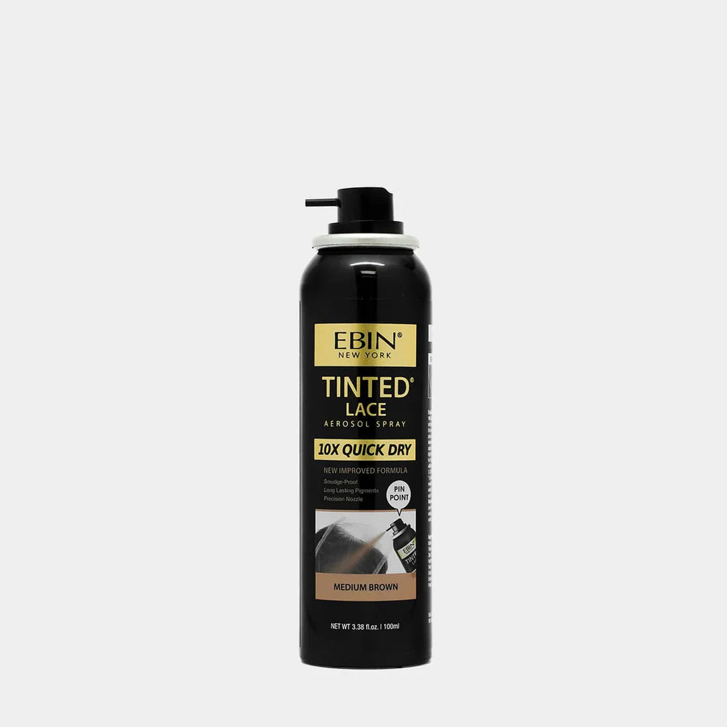 EBIN TINTED LACE 10X QUICK DRY SPRAY - MEDIUM BROWN-100 ML