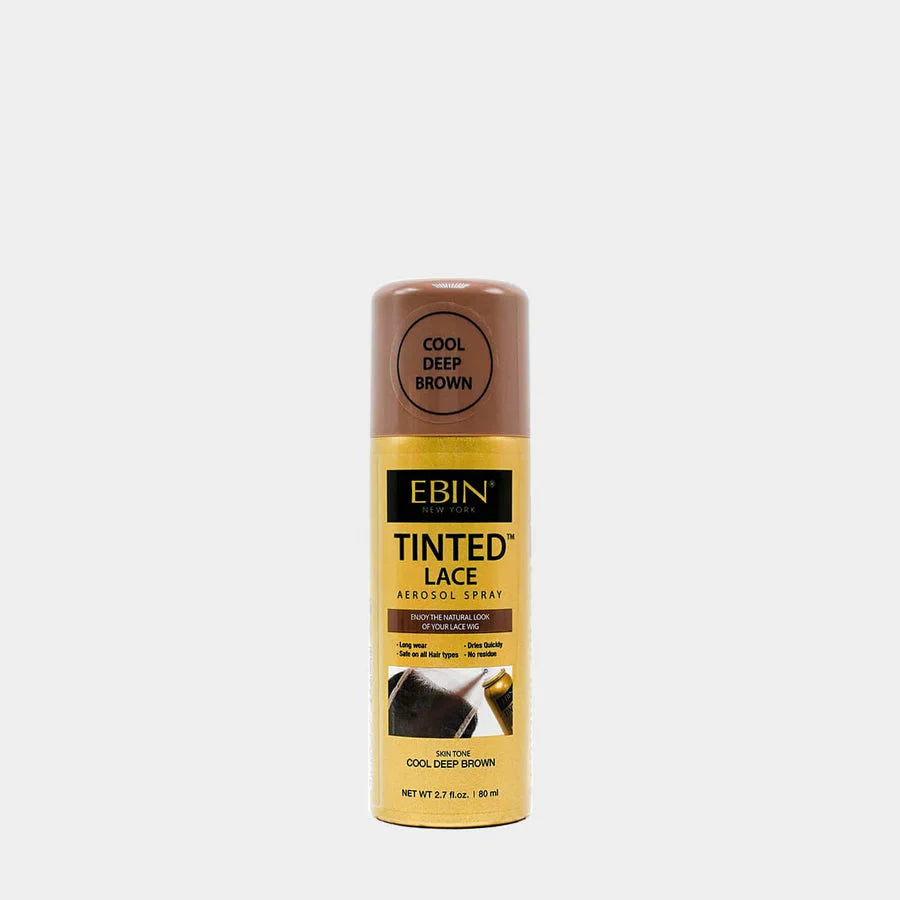EBIN TINTED LACE AEROSOL SPRAY - COOL DEEP BROWN-80 ML