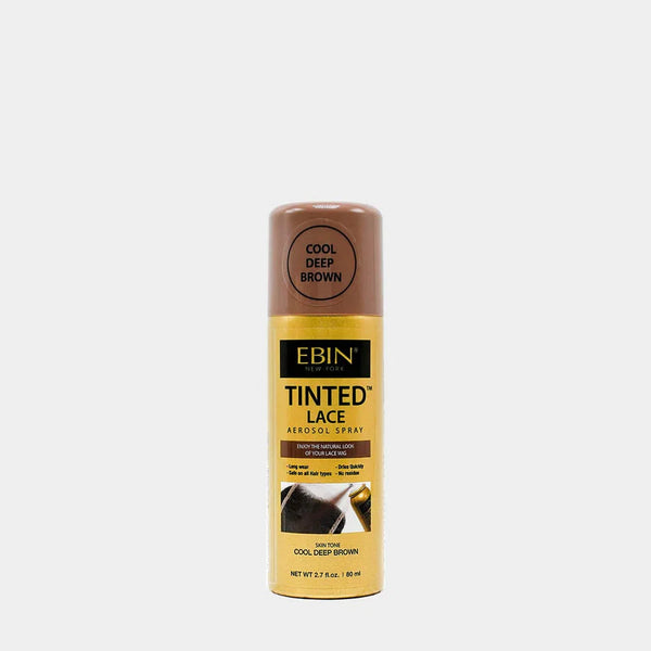 EBIN TINTED LACE AEROSOL SPRAY - COOL DEEP BROWN-80 ML
