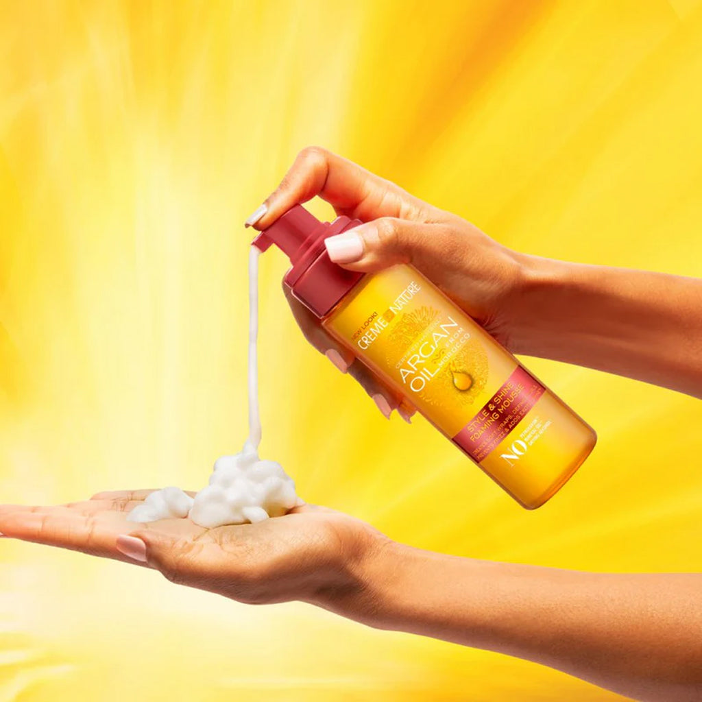 Creme of Nature with Argan Oil Style & Shine Foaming Mousse - 207ml