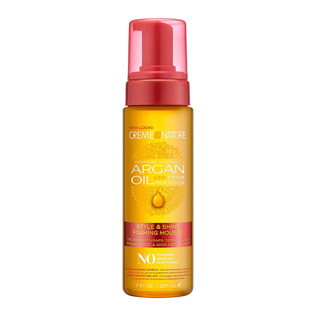 Creme of Nature with Argan Oil Style & Shine Foaming Mousse - 207ml