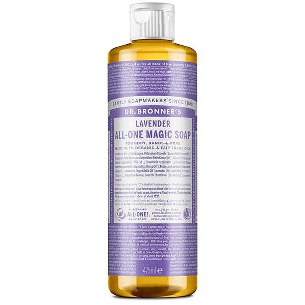 DR.BRONNER'S PURE CASTILE LIQUID SOAP LAVENDER ALL-ONE MAGIC SOAP