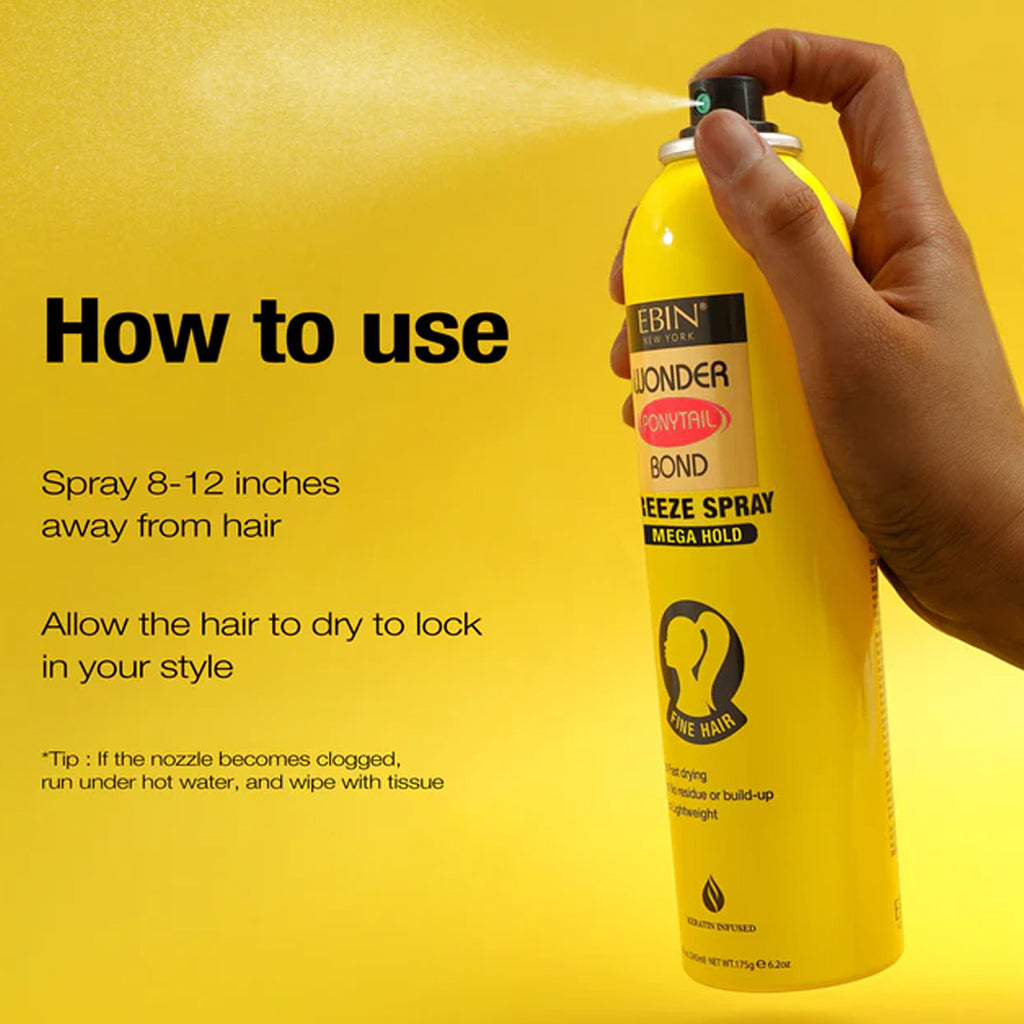 EBIN NEW YORK Wonder Tail Bond Extra Mega Hold Freeze Spray 245ml