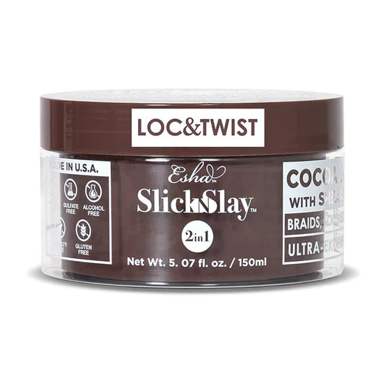 ESHA Slick N Slay 2-IN-1 Braid & Edge Gel - COCOA & SHEA BUTTER
