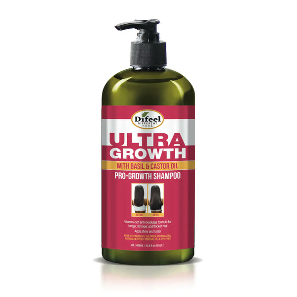 DIFEEL ULTRA GROWTH BASIL & CASTOR OIL PRO GROWTH SHAMPOO 33.8 OZ