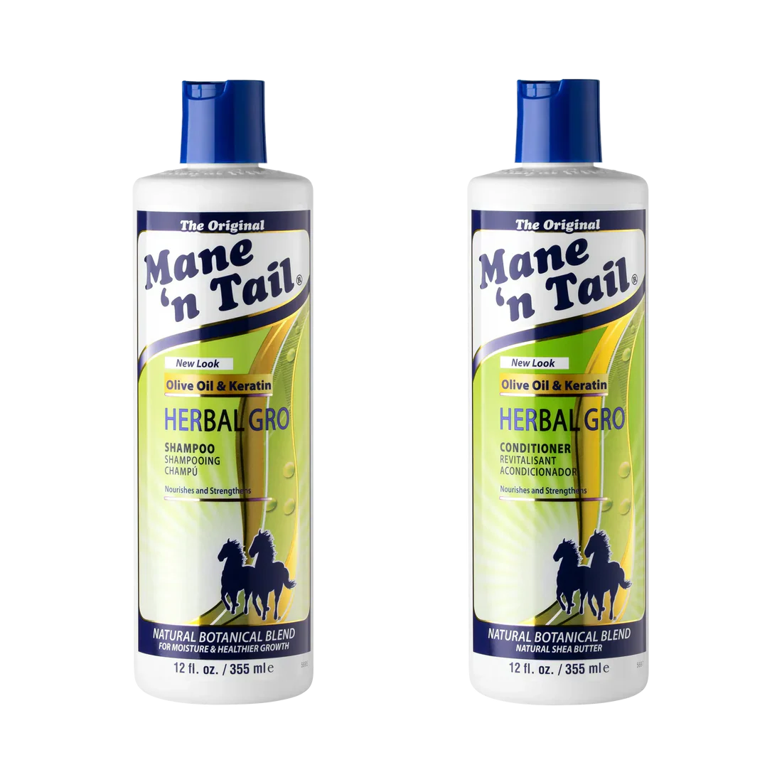 MANE N TAIL HERBAL GRO SHAMPOO 12 OZ AND CONDITIONER -12 OZ DUAL SET