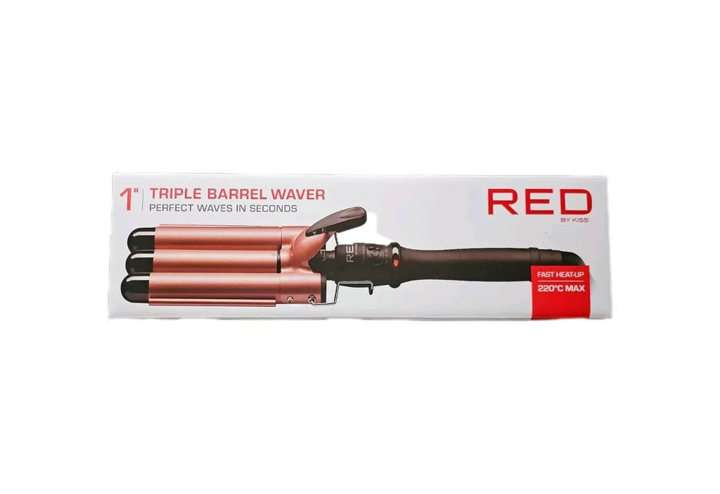 Red by Kiss 1" Triple Barrel Waver