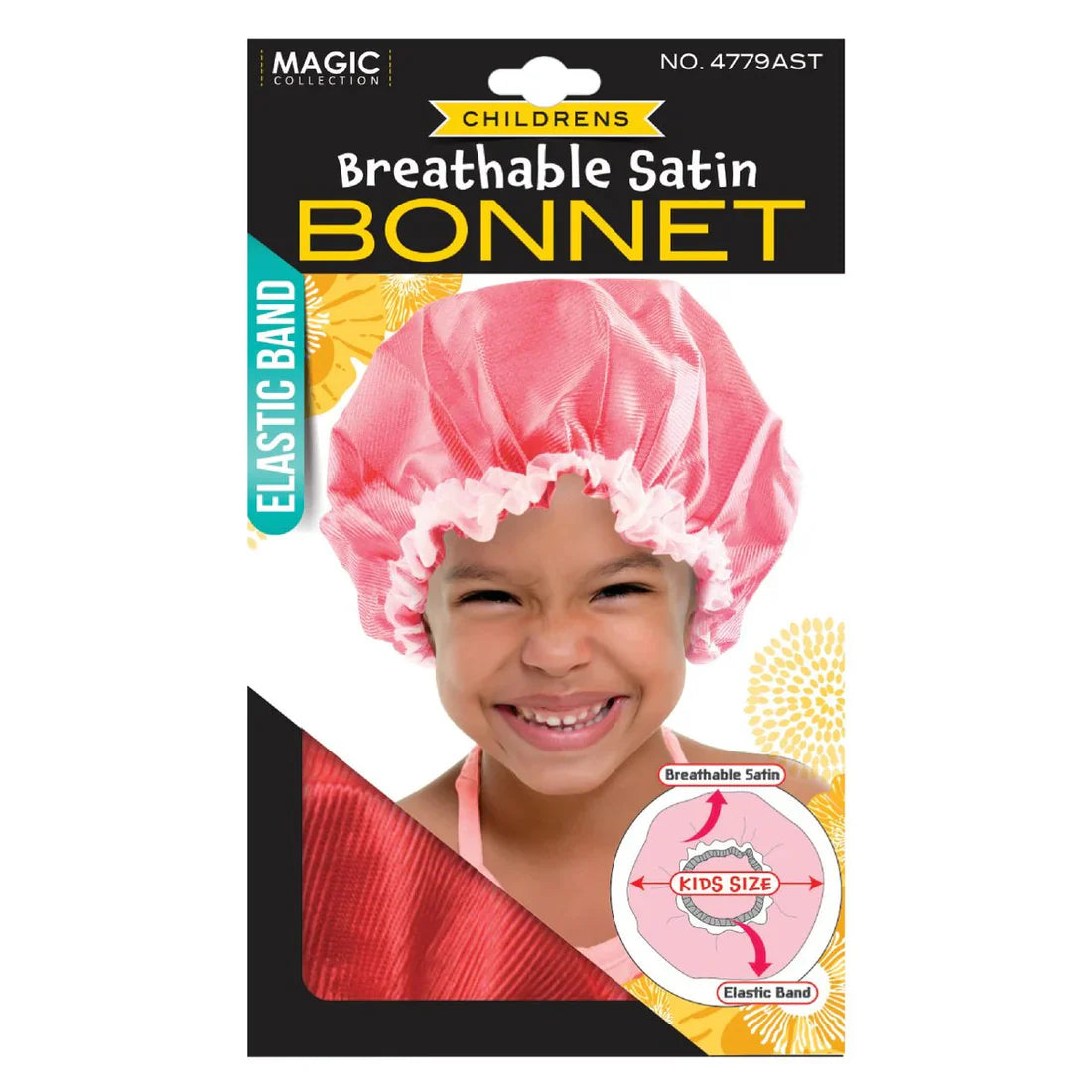 MAGIC Children's Breathable Satin Bonnet