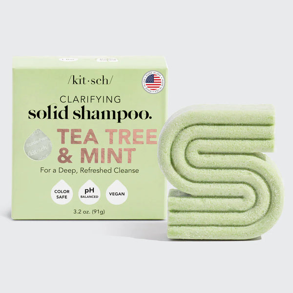 KITSCH TEA TREE & MINT Anti Dandruff Clarifying Shampoo Bar 91G