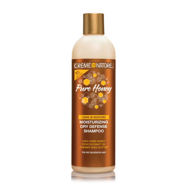 CREME OF NATURE PURE HONEY Moisturizing Dry Defense Shampoo 12oz