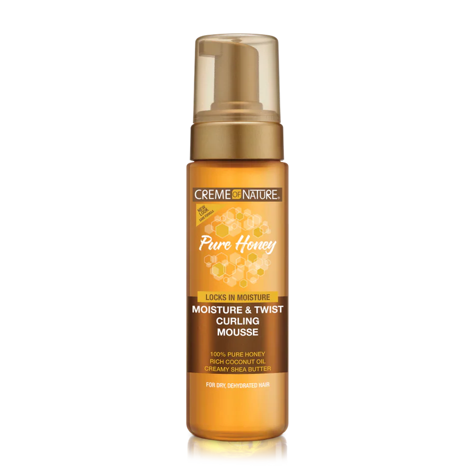 CREME OF NATURE PURE HONEY Moisture & Twist Curling Mousse 7oz