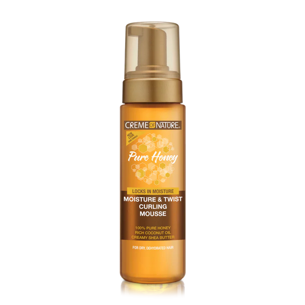 CREME OF NATURE PURE HONEY Moisture & Twist Curling Mousse 7oz