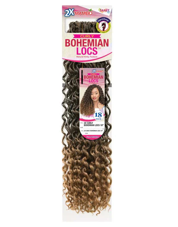 JANET 2X CURLY BOHEMIAN LOCS PREMIUM SYNTHETIC HAIR