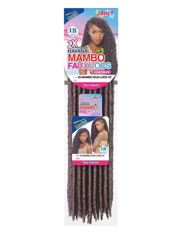 JANET 2X MAMBO FAUX LOCS PREMIUM SYNTHETIC HAIR