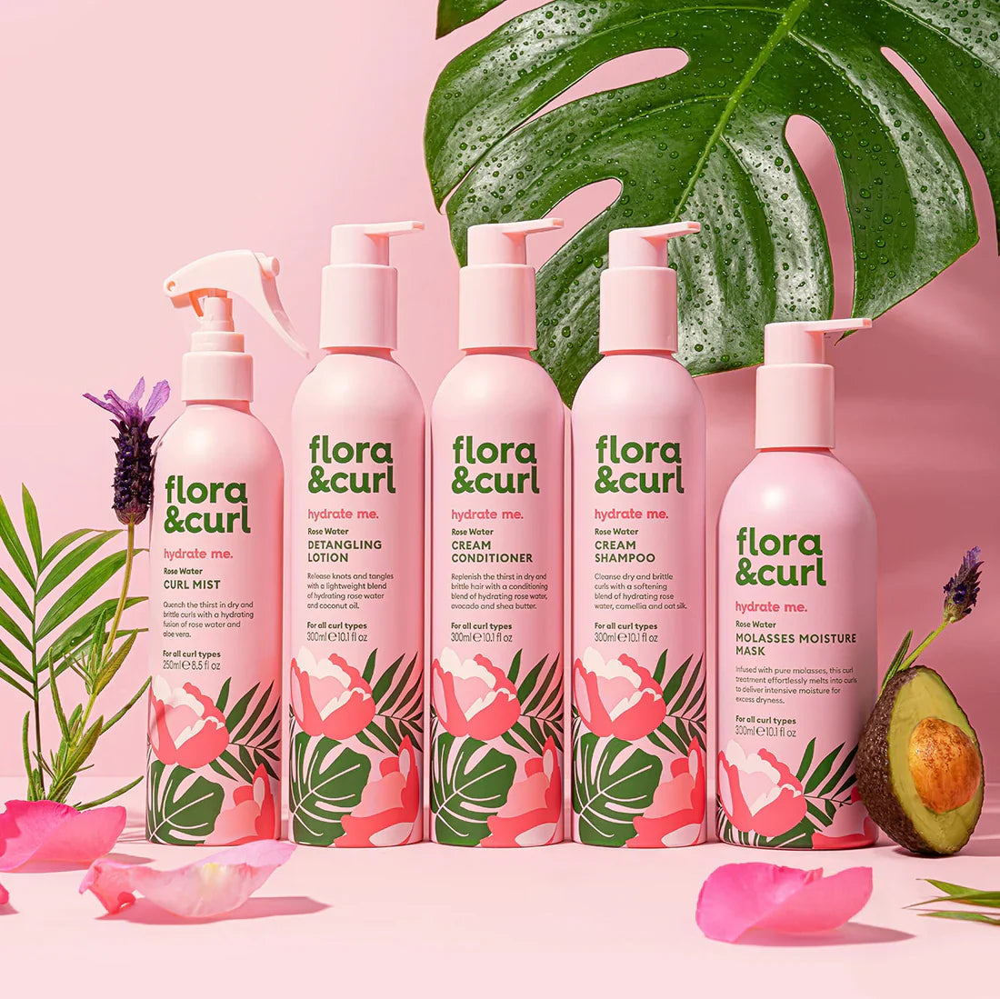 FLORA & CURL Rose Water Cream Conditioner 300ml