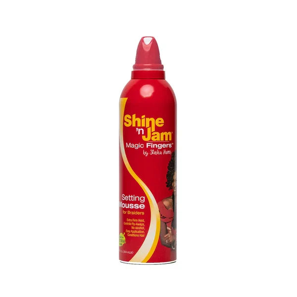 SHINE 'N JAM MAGIC FINGERS SETTING MOUSSE FOR BRAIDS EXTRA FIRM HOLD