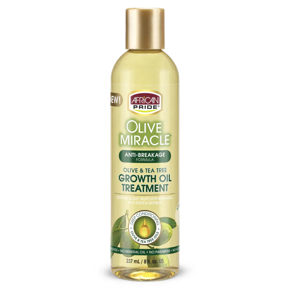 AFRICAN PRIDE OLIVE MIRACLE GROWTH OIL TREATMENT, 8FL OZ
