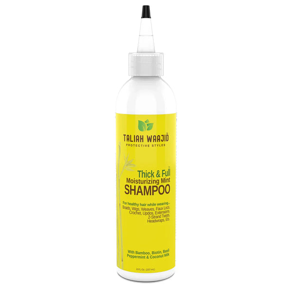 TALIAH WAAJID PROTECTIVE STYLES Thick And Full Bamboo And Coconut Milk Moisturizing Mint Shampoo 8oz