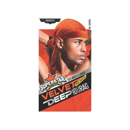 MAGIC COLLECTION MEN'S SUPERSTAR VELVET DEEP DURAG