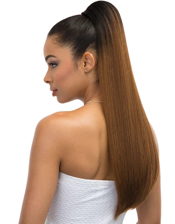 JANET PONYTAIL PEACH DRAWSTRING PREMIUM SYNTHETIC HAIR