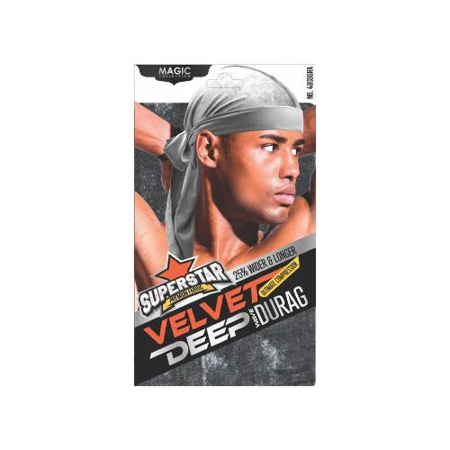 MAGIC COLLECTION MEN'S SUPERSTAR VELVET DEEP DURAG