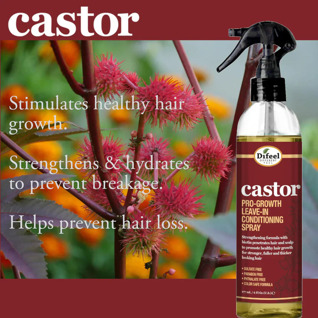 DIFEEL CASTOR PRO-GROWTH CONDITIONING SPRAY 6 OZ.