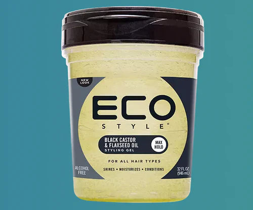 ECO STYLER BLACK CASTOR & FLAXSEED OIL HAIR STYLING GEL