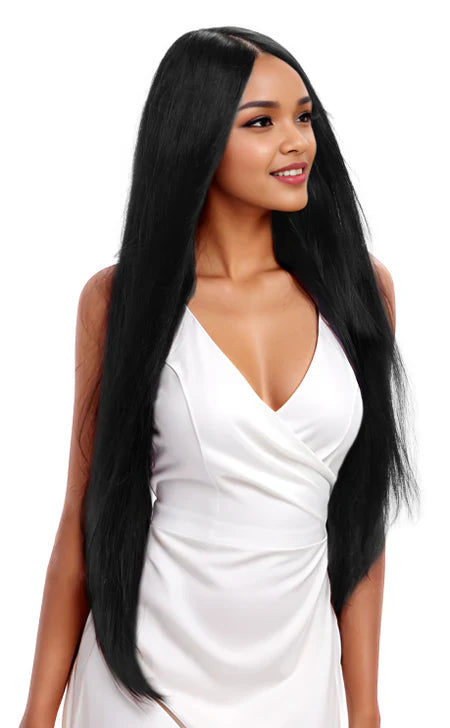SLEEK REMY GORGEOUS 100% PREMIUM SYNTHETIC VIRGIN HAIR DUPE SILKY STRAIGHT